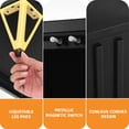 thumbnail image 5 of Craftian 5-Tier Shoe Cabinet with Adjustable Shelves, Metal Shoe Organizer with Doors, Black, 5 of 8