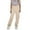 Khaki, variant on FAOWME Cargo Pants For Girls Cargo Jogger Trousers Pants Casual Girls Elastic Waist Cargo Pants With Pockets Khaki 8-9 Years