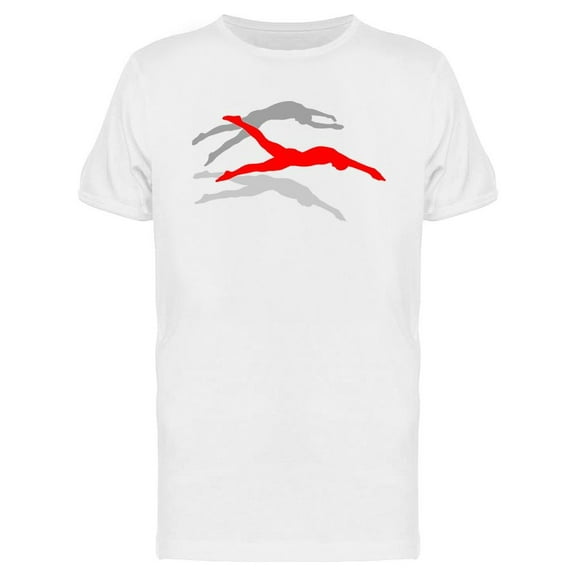 Swimmer Jump T-Shirt Men -Image by Shutterstock, Male x-Large