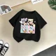 thumbnail image 3 of Marca Disney Family Summer Lively - Camiseta de algodón para niños, bonita camiseta de dibujos animados soleados para niño y niña, ropa informal de moda para niño, 3 of 5