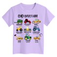 thumbnail image 4 of Gubotare Toddler Shirts Boys Short Sleeve Boys Girls 3D Graphic Printed T-Shirt Crewneck Short Sleeve Tees Sizes 13-14T (Light Purple,13-14 Years), 4 of 4