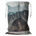 thumbnail image 1 of YUSDECOR Mountains Travel Aerial View Wild Nature Calm Idyllic Scene Storage Basket Laundry Bag with Drawstring Size 24x32 Inch, 1 of 3