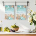 thumbnail image 3 of Ocean Coastal Kitchen Towels Set of 2, Summer Nautical Beach Coral Starfish Absorbent Dish Towels for Kitchen, Microfiber Hand Towel, Quick Drying Tea Towel for Cleaning Decorative Dishcloths, 3 of 7