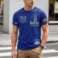 thumbnail image 2 of Mens T Shirts Graphic Tee 9/11 25Th Anniversary T Shirt 911 Tops Memorial Tops, 2 of 8