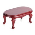 thumbnail image 5 of Dollhouse Miniature Table European Retro Small Exquisite Good Texture 1:12 Mini Dollhouse Furniture for Kids DecorationMahogany Color, 5 of 5