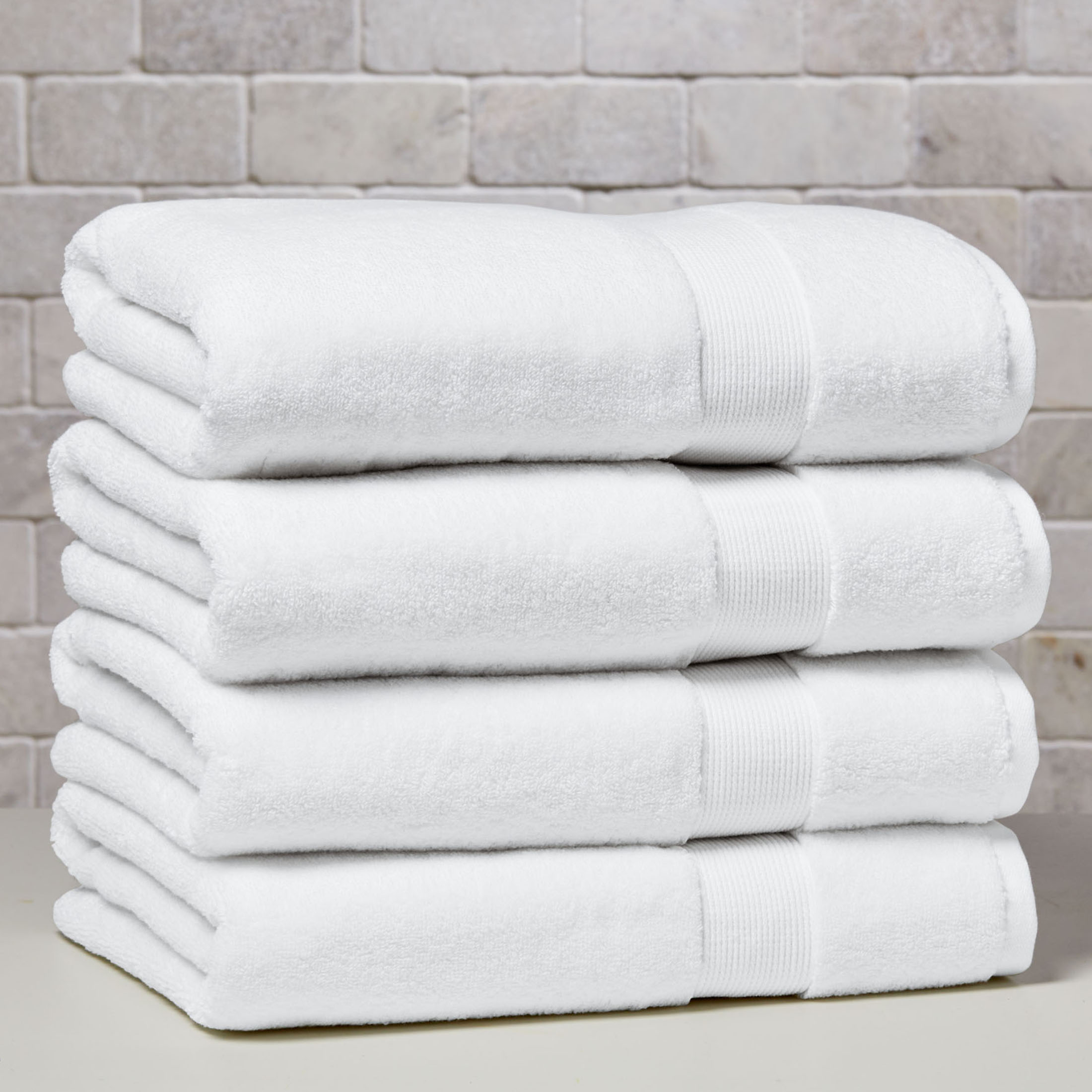 Better Homes & Gardens Signature Soft Bath Towel, 4-Pack, White photo 6
