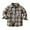 Brown, variant on Zwiiyzr 2024 Kids Zwiiyzr 2024 Toddler Baby Boys Girls Flannel Shirt Plaid Jacket Long Sleeve Lapel Button Down Pocketed Shirts Coats Shacket Cardigan Coat Outwear for 0-10 Years Green for 6-12 Months