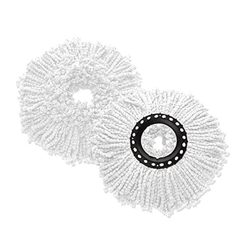 2 Pack Microfiber Replacement Spin Mop Head Refill for Magic 360 Deluxe Hurricane by