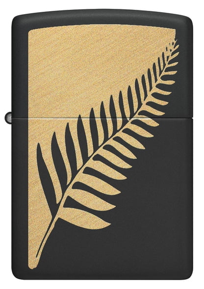 Zippo Lighter - Customized Engraved Message on Windproof Palm Leaf Design 46473