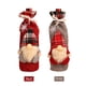 thumbnail image 5 of Cubierta navideña para botella de vino patrón de Papá Noel portabotellas de champán decoración de mesa regalo de Acción de Gracias, 5 of 8