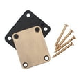 thumbnail image 1 of 2Pcs Metal Rectangular Electric Guitar Part Accessory Neck Plate Assorted Color 6.8 x 5.1 x 0.35 Cm, 1 of 8