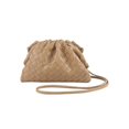 thumbnail image 1 of Bolso tejido de Pu Satchel Cloud Mini bolso de mano de cuero, 1 of 1