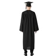 thumbnail image 3 of GraduationMall Matte Graduation Gown Cap Tassel Set 2026 for High School and Bachelor Black 51 (5'6"-5'8"), 3 of 6