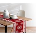 thumbnail image 5 of Christmas Red Snowflakes Table Runner 72 Inches Long Christmas Winter Holiday Farmhouse Kitchen Dining Table Runner Decoration for Indoor Outdoor Home Party Decor, 5 of 7