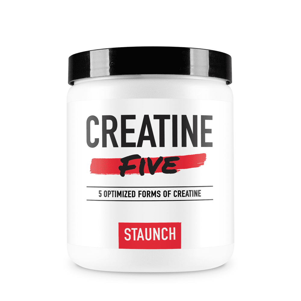 Staunch Creatine Five Creatine Powder (Fruit Punch) 30 Servings