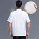 thumbnail image 4 of Uniforme de chef Delantal de cocina de manga corta Trajes de doble botonadura Camisas de costura cómodas para hombres Estilo simple para barra de café Blanco M Advancent LF000329-07, 4 of 7