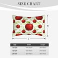 thumbnail image 6 of Balery Fruit Apples Bedding Queen Pillow Cases - Envelope Closure - Soft Brushed Microfiber Fabric - Shrinkage and Fade Resistant Pillow Cases-16"x24", 6 of 9