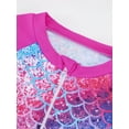 thumbnail image 5 of Usaibhir 3-10T Girls Summer Rash Guards Swimsuit Bathing Suit Long Sleeve Swim Shirts and Swim Shorts Set, 5 of 8