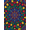 Yellow, Pattern 14, variant on ODIKA 4' x 6' Machine Washable Non-Slip Area Rug, oriental floral High Traffic Rug, Black, 1279471