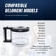 thumbnail image 3 of Jarra de café de vidrio de repuesto para cafetera Delonghi, 3 of 5