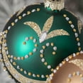 thumbnail image 2 of 4"H Sullivans Green Gold Ball Christmas Ornament Set of 2, 2 of 4