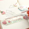thumbnail image 4 of 1pc Random Pattern Kawaii Quicksand Rulers Girl Drawing Template Lace Sewing Ruler 5.91inch Pendant Cute Bookmark Stationery Office School Gift, 4 of 5