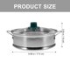thumbnail image 2 of WASHWEPE Vaporera De Acero Inoxidable Resistente Con Orificios Uniformes Para Variados, 2 of 6