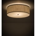 thumbnail image 1 of Meyda 172563 24 Po Cilindro Textrene Flushmount&44; Toile de Jute Blanche & Nickel, 1 of 1
