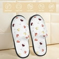 thumbnail image 2 of House Slippers for Women Men - Wine Champagne Glasses Print Lightweight House Shoes Fuzzy Slippers, Soft Slip-On Cozy House Slippers for Woman Indoor Outdoor, 2 of 7