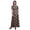 Black2, variant on Bimba Rayon Colorful Feather Womens Printed Side Slit Summer Dress Long Maxi Gown-Medium