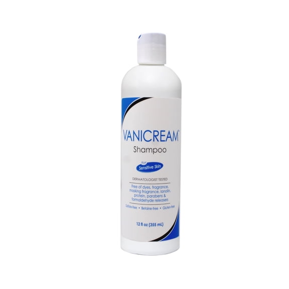 pharmaceutical specialties free & clear hair shampoo for sensitive skin, 12 ounce