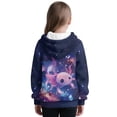 thumbnail image 3 of Pzuqiu Axolotl Sweatshirt Kids Size 8-9 Personalized Versatile Girls' Fashion Hoodies & Sweatshirts Soft Stretchy Fall Winter Clothes Warm Long Sleeve for Outdoor Activities, 3 of 7