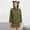 A Army Green, variant on Women's Cute Teddy Bear Ears Hoodies Loose Long Sleeve Tops Solid Long Sweatshirts Casual Fleece Homewear Comfy Sleepwear Gray M