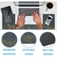 thumbnail image 7 of Mountain Line Art Large Gaming Mouse Pad,Waterproof Desk Mat for Desktop,Non-Slip Rubber Base Mousepad with Stitched Edges for Laptop Office and Home 35.4X15.7 Inch, 7 of 7