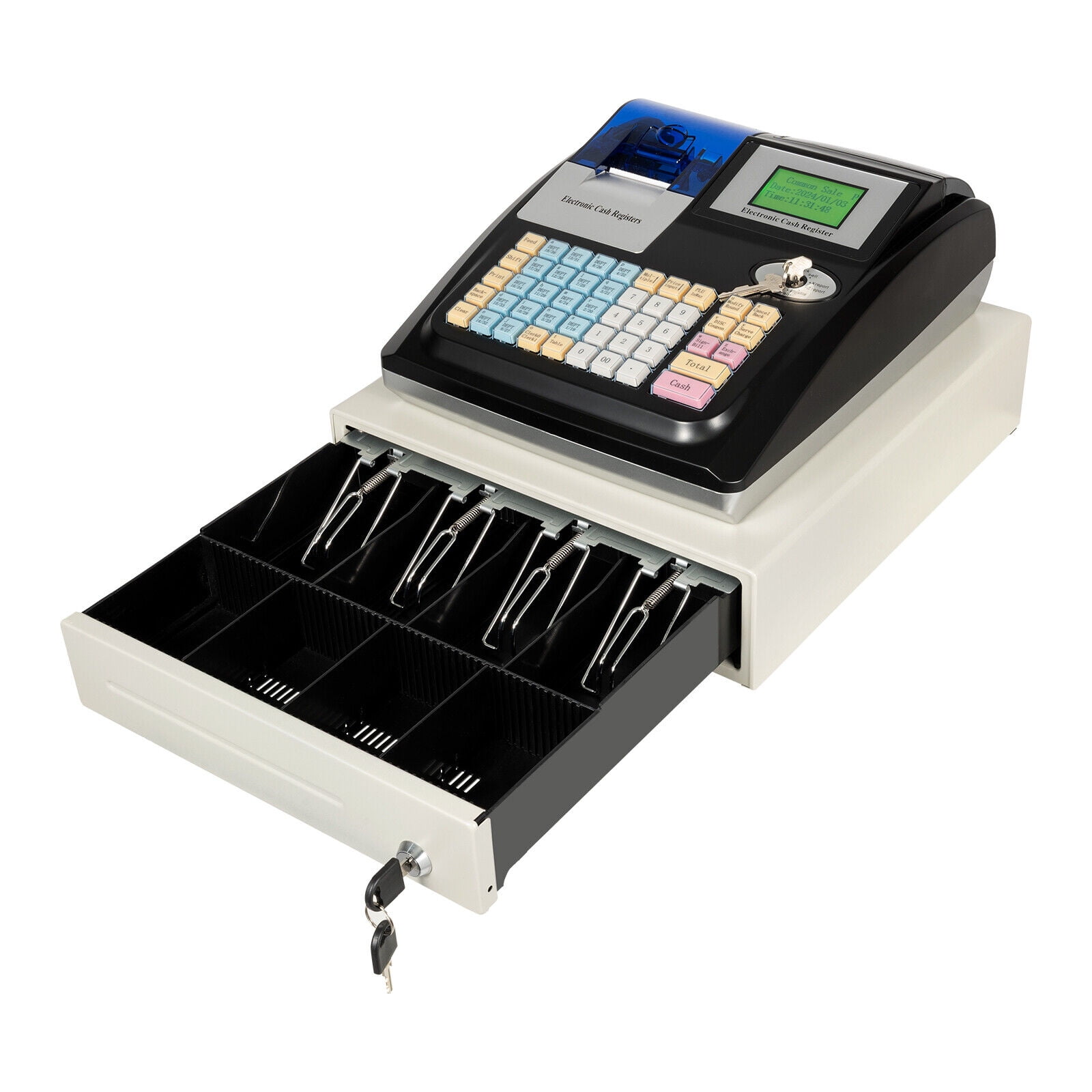 High-Performance Electronic Cash Register with Dual Screens