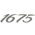 thumbnail image 2 of Lund Boat 1675 Decal 2095958 | Metallic Silver Sticker 7 1/4 x 1 3/4 Inch, 2 of 3