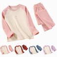 thumbnail image 5 of HFHAPW 2 Piece Boys Girls Pajamas Kids Long Sleeve Top and Pants Pajamas Pjs Fall Winter Sleepwear Set for Toddler Little Boys Girls, 5 of 9