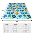 thumbnail image 3 of Pofeuu Cartoon Monster Print Ultra-Soft Micro Fleece Blanket,for Bed Or Sofa,All Season Throw Blankets Flannel Blanket-50"x40", 3 of 7