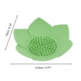 thumbnail image 4 of Unique Bargains 1 Pc Waterproof Soap Holder Flower Green Soap Holder for Bathroom 5.31"x5.12"x1.38", 4 of 6