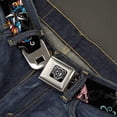 thumbnail image 2 of Buckle-Down Belt, Seatbelt Buckle Belt, Die Hard Skulls Stars Black Multi Color, Youth 22 to 32 Inches, 2 of 9