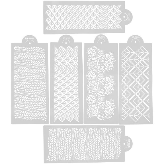 FRCOLOR  4 Pcs Painting Stencils Candy Molds Easy to Clean Cake DIY Baking Tools