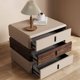 thumbnail image 4 of Mesita De Noche giratoria De madera maciza, cajón blanco moderno, mesita De Noche nórdica para Hotel, mesitas De Noche pequeñas De almacenamiento, muebles para el hogar, 4 of 4
