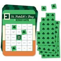 Big Dot of Happiness St. Patrick's Day - Bar Bingo Cards and Markers - Saint Paddy's Day Party Bingo Game - Set of 18