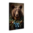 thumbnail image 2 of Stupell Industries Rustic Lodge Christmas Grizzly with Wreath Canvas Art, 16 x 24, by Tina LeCour, 2 of 8