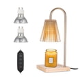 thumbnail image 2 of Candle Warmer Lamp Electric Wax Melt with 2 Bulbs Warmer Light with Adjustable Brightness Timer ,Fast Heating, 2 of 7