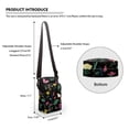 thumbnail image 6 of HELLHERO with Adjustable Strap Travel Crossbody Purse for Casual Use(Butterfly Floral), 6 of 7