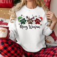 thumbnail image 5 of Wxolcjlv Christmas Paw Print Sweatshirt for Women Pullover Build Sweatshirts, 5 of 6