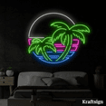 thumbnail image 2 of Craftnamesign Sun On Beach Neon Sign, Beach Club Decor, Room Wall Art, 2 of 4
