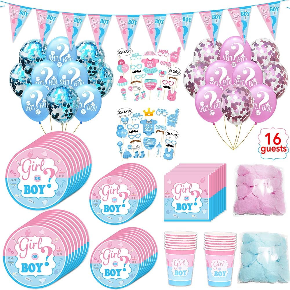 Gender Reveal Party Supplies Baby Gender Reveal Decorations Kit,Baby ...