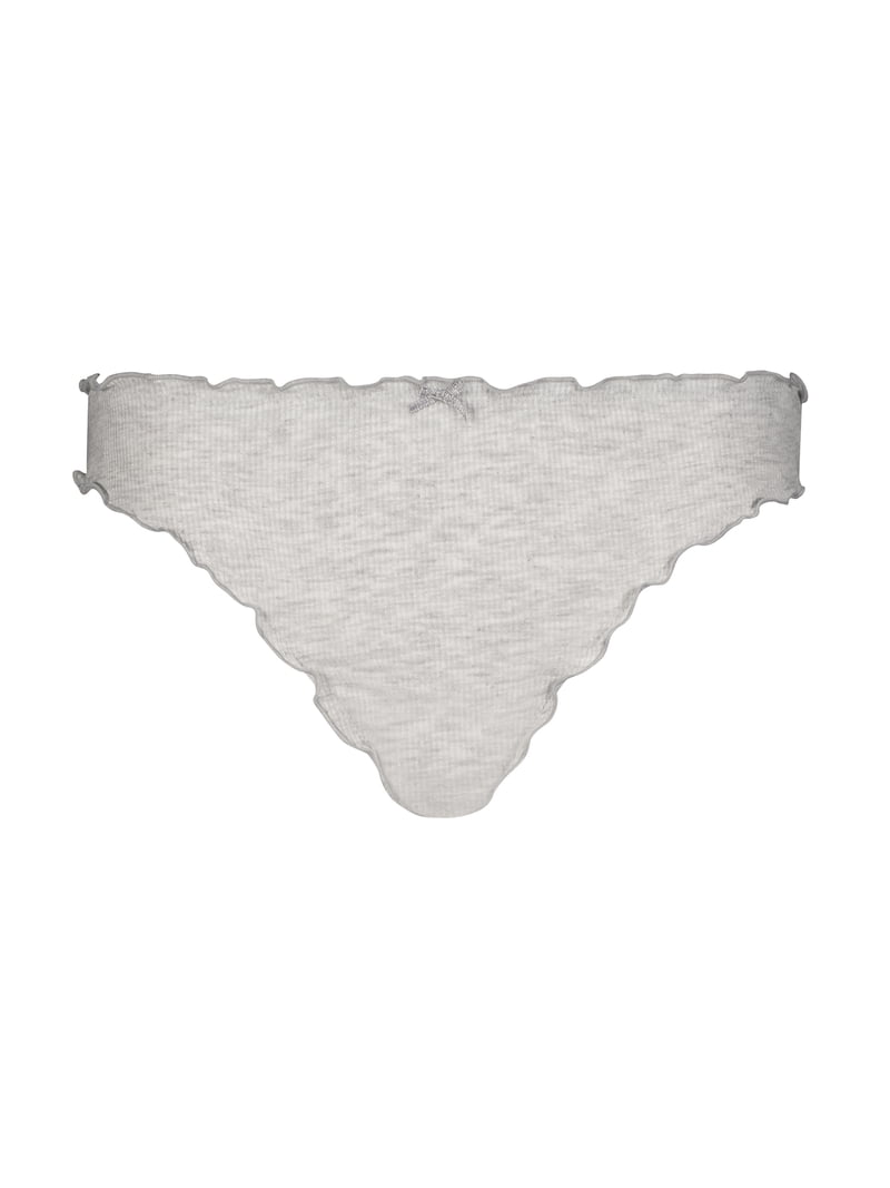 Jessica Simpson Women's Ruffle Rib Thong, 2-Pack, Size S-XXXL